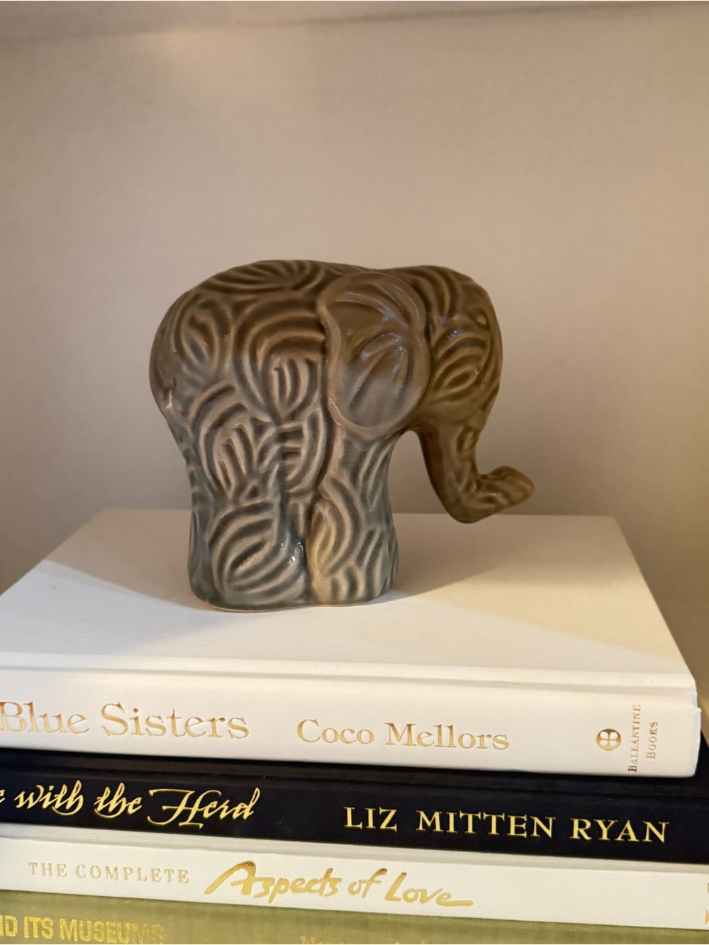 Decorative Ceramic Elephant Sculpture